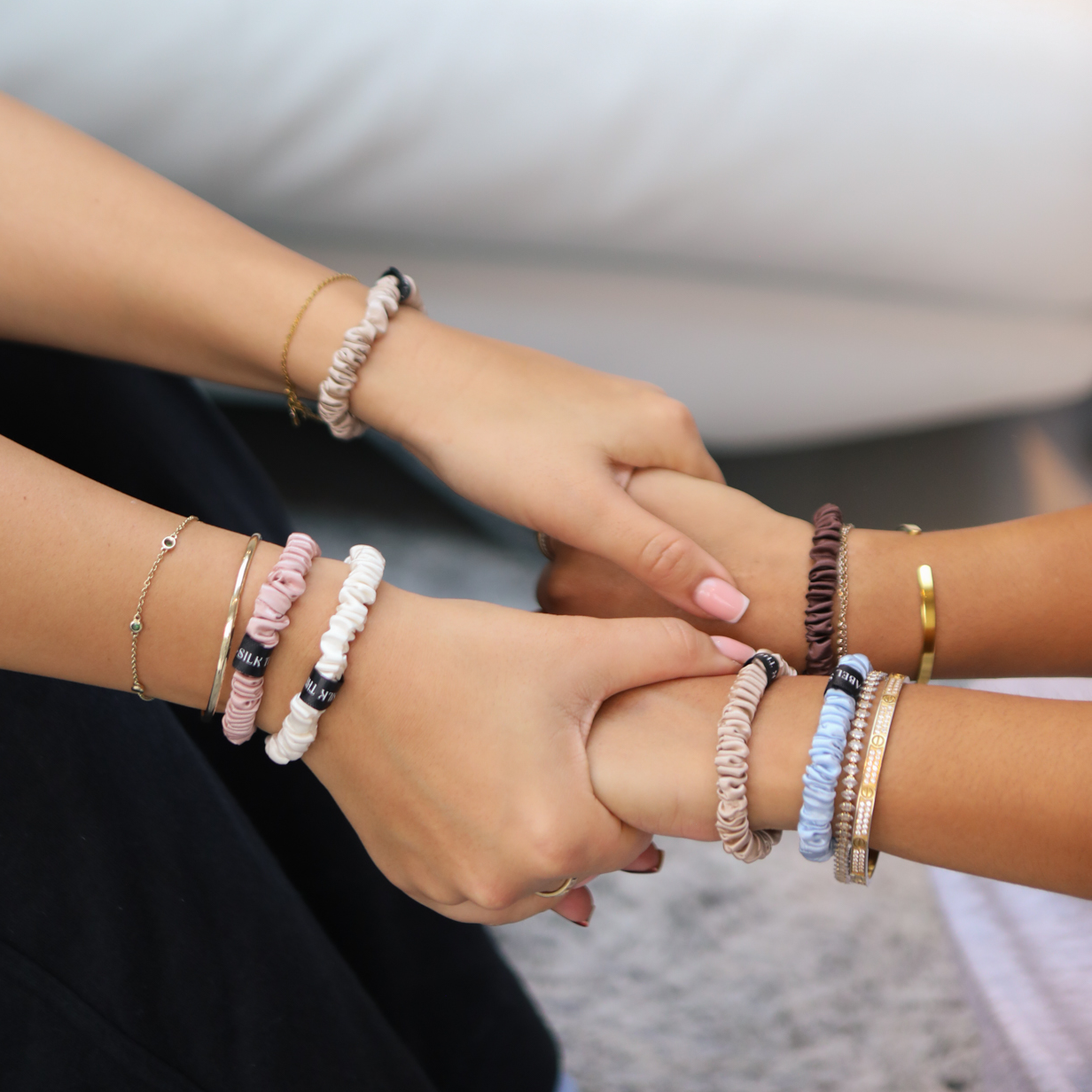 Small Silk Hair Ties