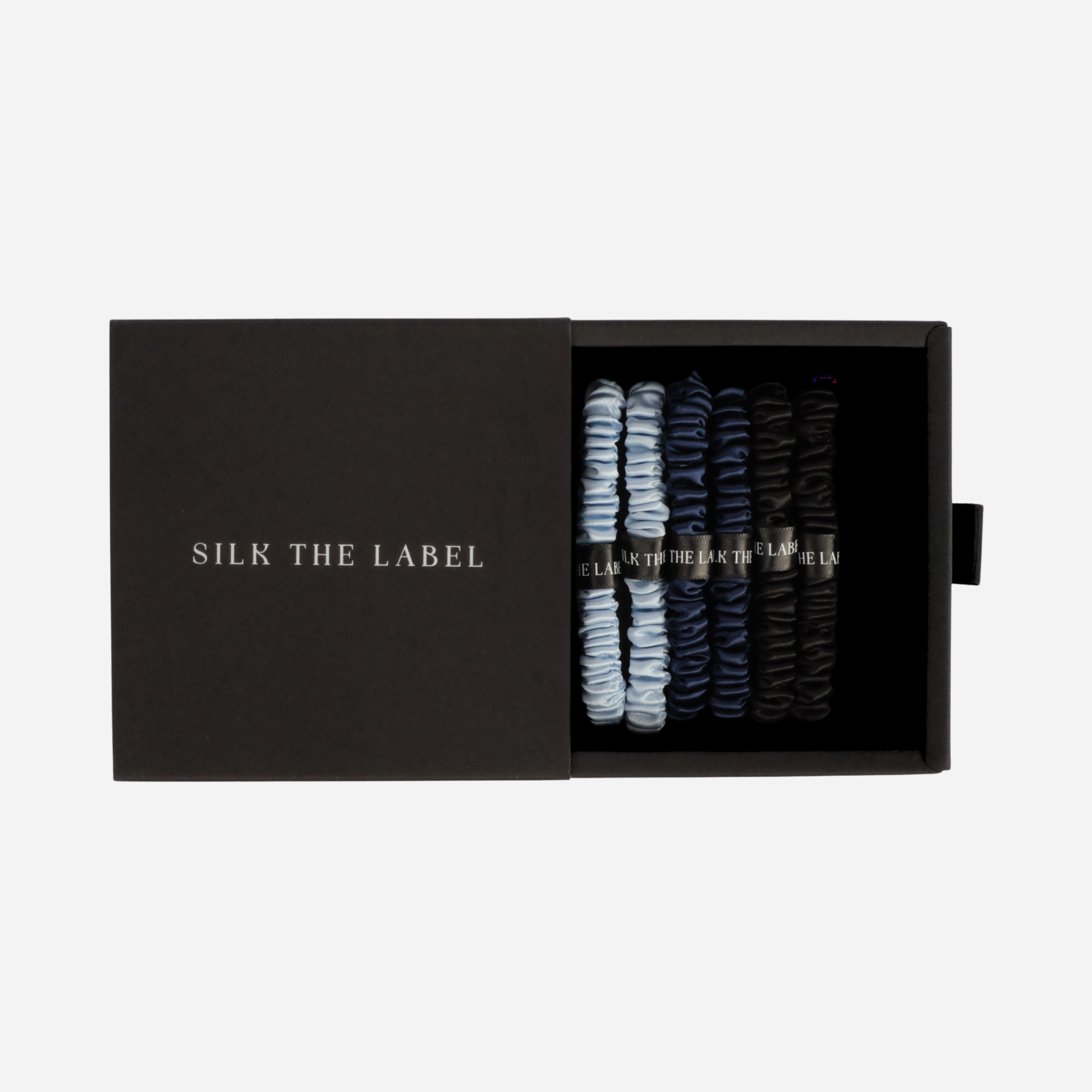 Midnight Dream Silk Hair Tie Bundle of 6