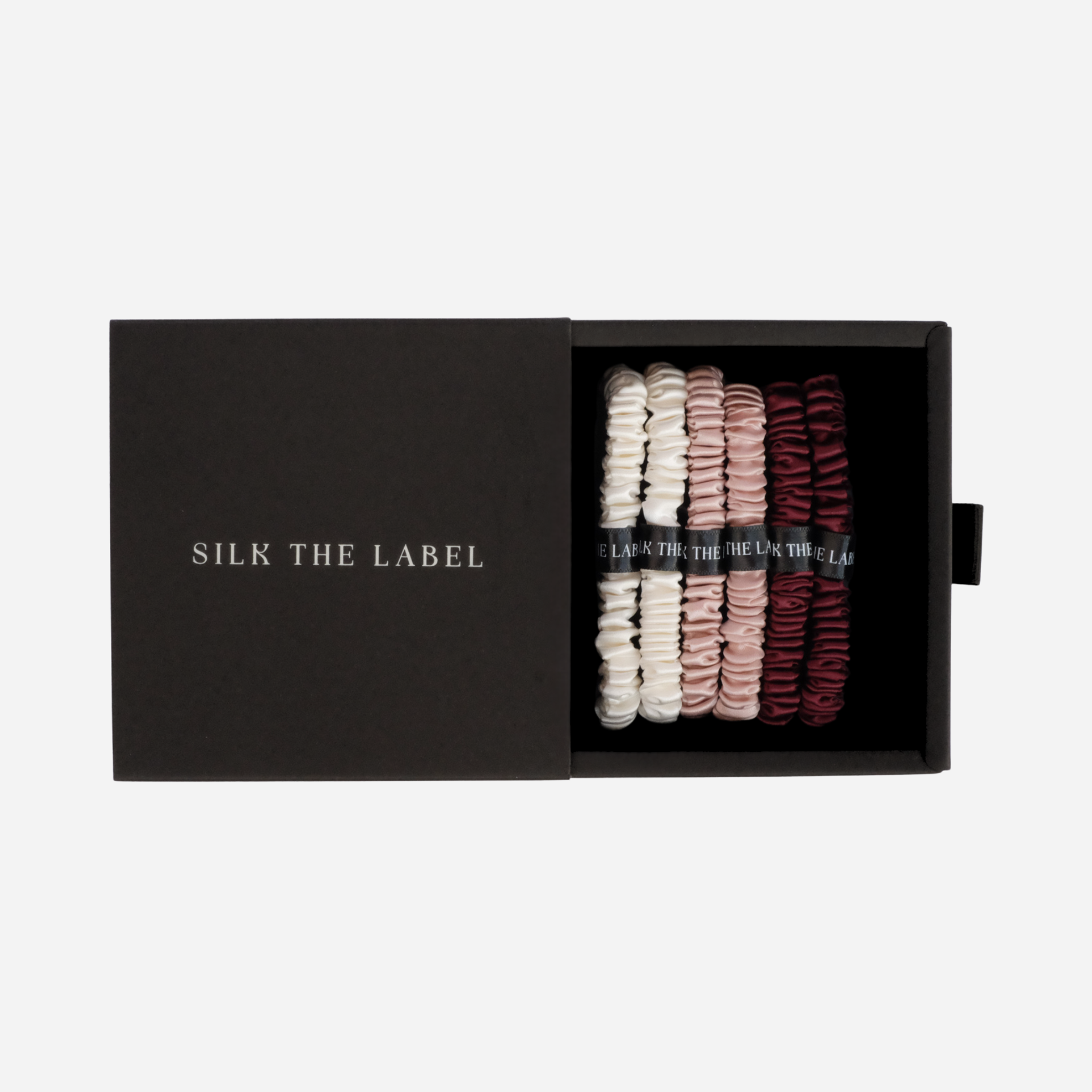 The Rosé Edit Silk Hair Tie Bundle of 6